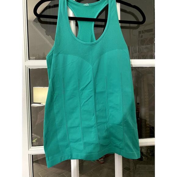 Fabletics Turquoise Racerback Tank - Size L (EUC) - Picture 1 of 10